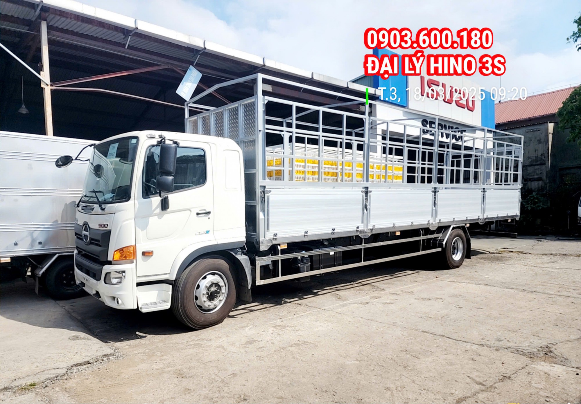 Hino 500 Thùng Mui Bạt FG8JT8A Siêu Dài