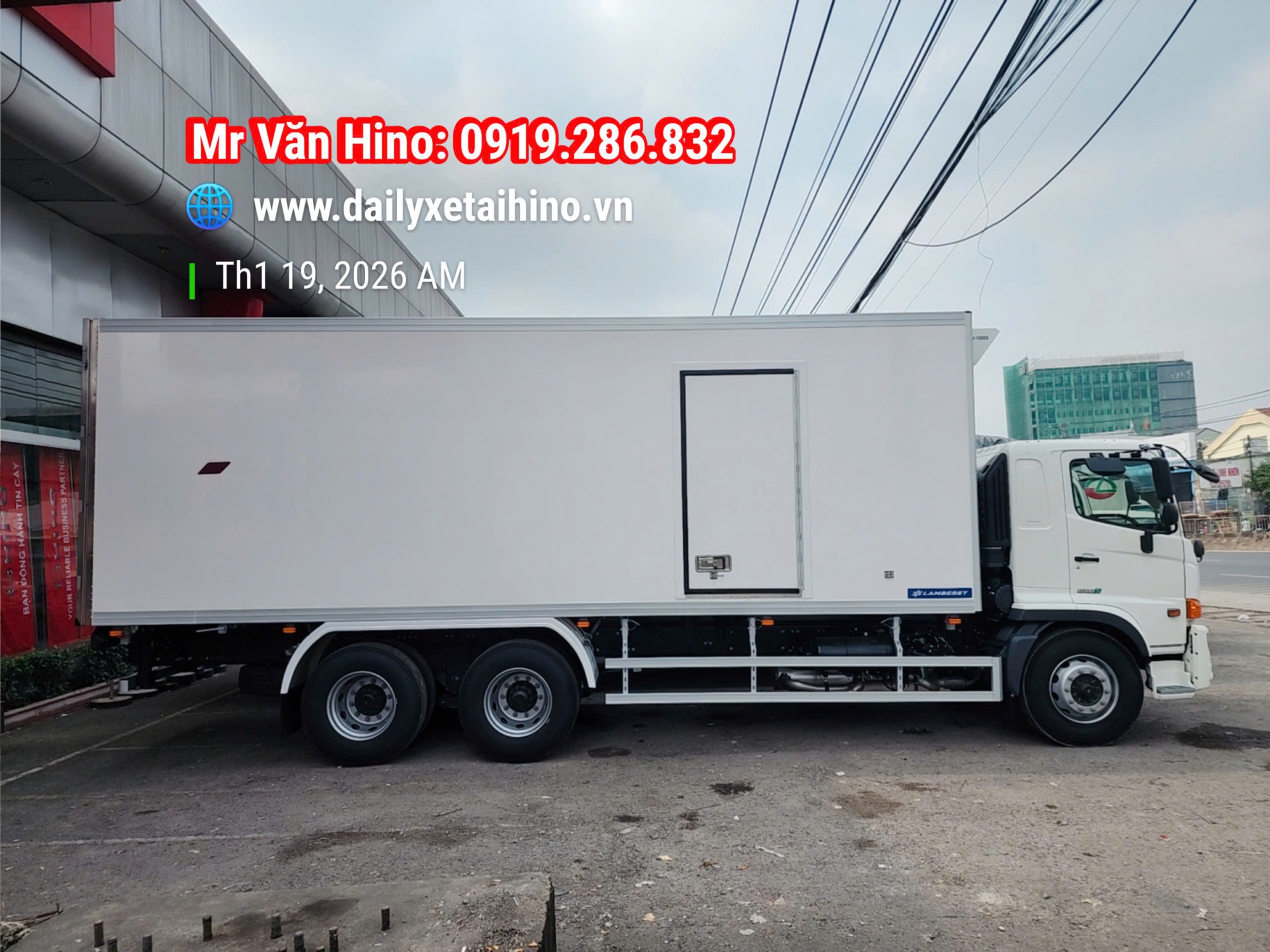 Hino 3 Chân FL8JT8A Thùng Đông Lạnh